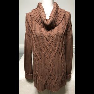 LAND’S END SZ L CHUNKY KNIT SWEATER